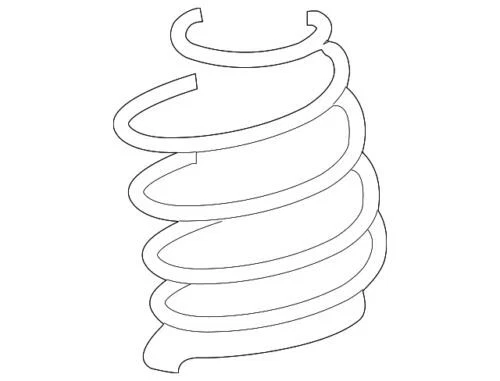 Mola helicoidal genuína GM 2001-2011 Chevrolet Buick LaCrosse Monte Carlo 20923328 - Imagem 1 de 2