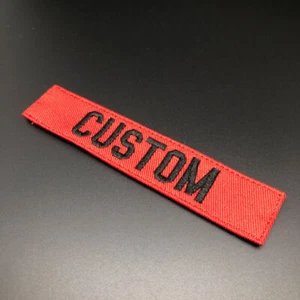 Parche de bordado de cinta de nombre personalizado marca tácticas plegables gancho y bucle militar - Imagen 1 de 32
