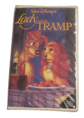 LADY AND THE TRAMP Vintage VHS Tape #582 Walt Disney Black Diamond Classics - Image 1 of 4