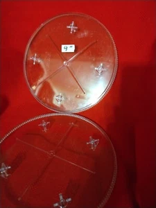 Cake Stand Plate  Clear 9 Inch Wilton - Picture 1 of 1