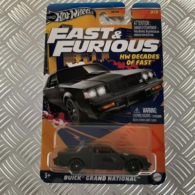 Hot Wheels Buick Grand National Fast & Furious 1:64 Mattel Diecast - Image 1 of 2