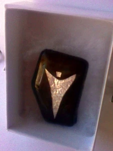 Handmade One of A Kind Acrylic Resin Stone Brooch with Unique Silver Image - Picture 1 of 4