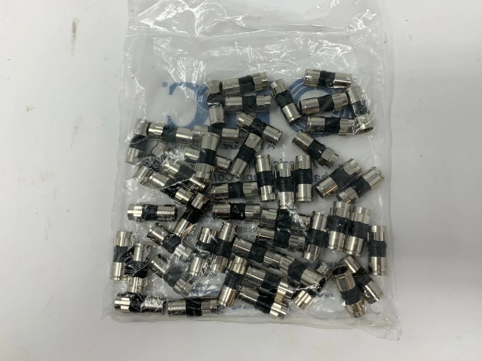 1 Bag 50 PPC Ex6plus Compression Connectors Coaxial Universal Belden