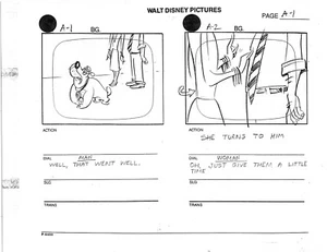 SHNOOKUMS n MEAT Disney Prod Storyboard Copy LOT from Animators Estate Ep 8a 1995 - Bild 1 von 11