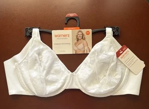 Sujetador Warners Blissful Benefits blanco con aros copas sin forro talla 40C nuevo con etiqueta - Imagen 1 de 8
