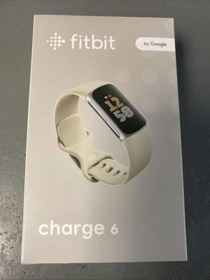 Fitbit Charge 6 Fitness Tracker with Heart Rate Silver Porcelain - Image 1 of 4