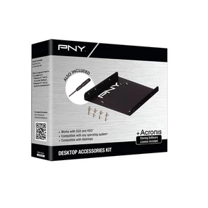 PNY Mounting kit for SSD or HDD 2.5 "internal bay, USB 3.0 Enclosure and cloning - Photo 1/4
