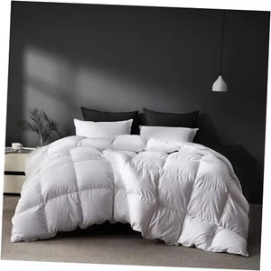 Gänsefedern Daunen Faser Bettdecke King Size, Premium alle King-106x90" weiß - Bild 1 von 7