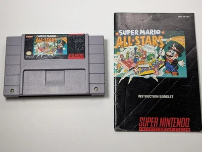 *изношенное состояние товара* Super Mario Allstars Nintendo SNES с подлинным руководством - Изображение 1 из 4