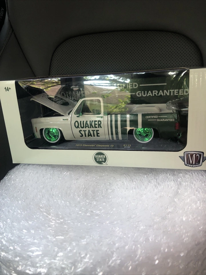 CHASE 1973 CHEVROLET CHEYENNE 10 QUAKER STATE 1/24 M2 MACHINES 40300-133B - Image 1 of 1