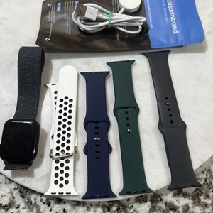 Apple Watch SE (2nd Generation) 44mm GPS Cellular Black Aluminum Smartwatch - Picture 1 of 11
