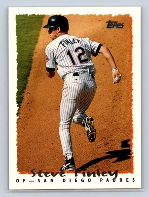 1995 Topps Traded & Rookies #91T Steve Finley San Diego Padres - NM/MT - Image 1 of 2