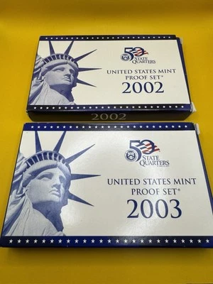 2002 And 2003 US Mint Proof Sets - Image 1 of 4