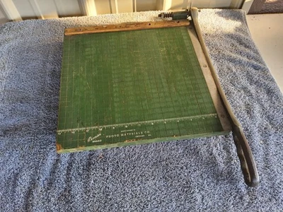 Cortador de papel vintage Premier Photo Materials Co 12X13 guillotina CHICAGO EE. UU. Foto 1 de 4