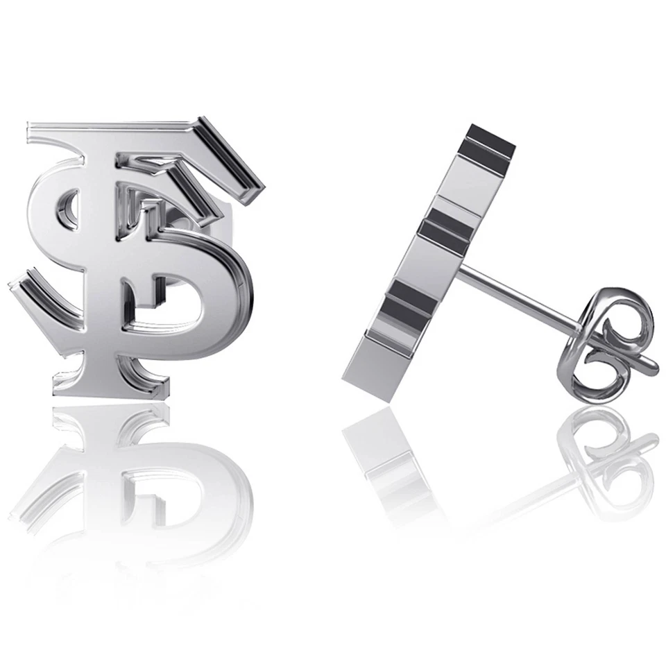 Dayna Designs Florida State Seminoles Silver Post Earrings - Image 1 of 1