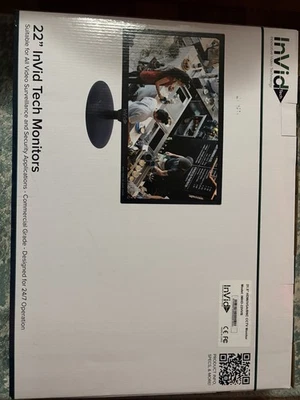 Invid IMHD-22HVB 21.5 Inch LCD Security Monitor HDMI VGA BNC Input Brand New - Image 1 of 3