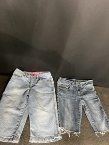 Jeans. Two Pair Of Girls Shorts. Size 10. Guess & Glo. #009 - Picture 1 of 8