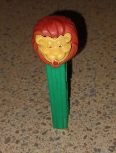 Vintage Lion Footless Pez Tan Face No Feet Green Stem Austria GREAT CONDITION - Picture 1 of 7