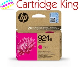HP 924E EvoMore Cartouche d'encre magenta d'origine rendement page 800 (P/N 4K0U8NE) - Photo 1/6