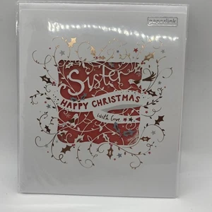Sister Happy Christmas With Love Greetings Card - Picture 1 of 2