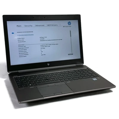 HP ZBook 15 G6 Xeon E-2286M 2,4 GHz 32 GB 1 TB NVMe SSD Quadro T2000 - Win11 Foto 1 de 4