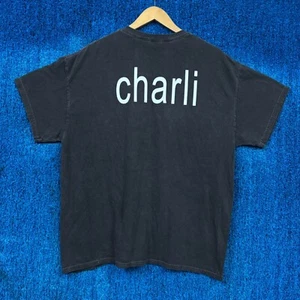 Charli-XCX Brat Spell Out T-shirt pop elettrodanza oversize L - Foto 1 di 4