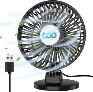 Mini USB Desk Fan Portable Table Desktop Cooler 3 Speed Quiet for Home & Office - Picture 1 of 9