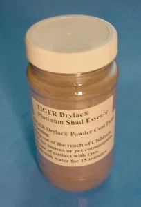 4 oz Weight TIGER Drylac® Powder Paint Fishing Lure, Auto-Platinum Shad Essence - Picture 1 of 4