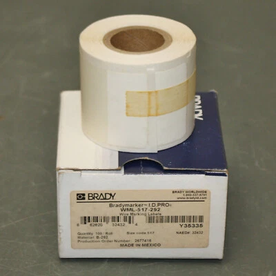 (100) Brady ID PRO Cable / Wire Marking Label Cartridge WML-517-292, Dot Matrix - Image 1 of 4