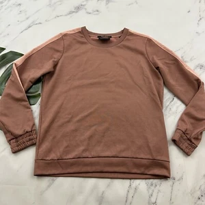 Scotch & Soda Womens Crew Neck Pullover Sweater Size S Pink Shimmer Boys Edition - Picture 1 of 12
