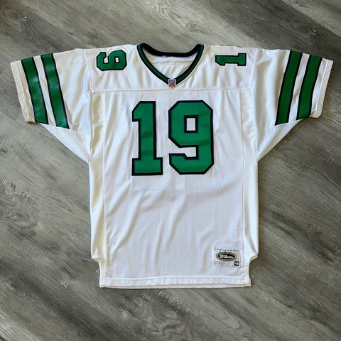 Authentic Keyshawn Johnson New York Jets Jersey 48 XL Wilson Rare Cover