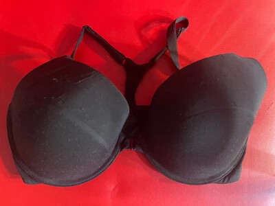 donna karan black underwire padded bra size 34D - Image 1 of 4
