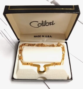 Colibri Gold Tone Tie Chain - Picture 1 of 2