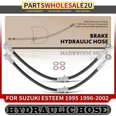 Manguera hidráulica de freno delantero izquierdo y derecho para Suzuki Esteem 1995 1996 1997-2002 Foto 1 de 4