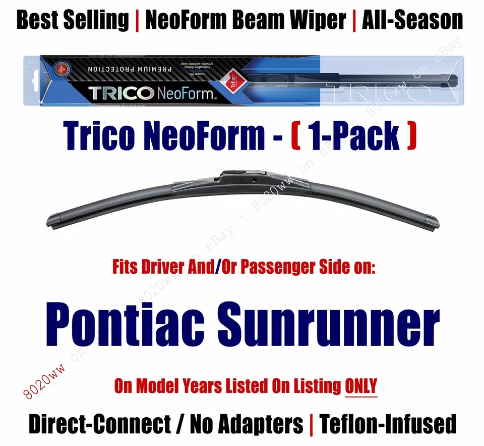 (Cantidad 1) Escobilla limpiaparabrisas Super Premium NeoForm para Pontiac Sunrunner 16170 1994-1997 Foto 1 de 1