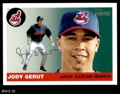 2004 Topps Heritage #32 Jody Gerut Indians 8 - NM/MT - Image 1 of 2