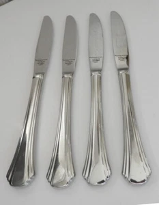 Cuchillos de cena MIRO de acero inoxidable Reed & Barton, juego de 4, ¡sin estrenar! - Imagen 1 de 1
