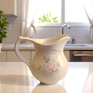 Vintage Pfaltzgraff Tea Rose Creamer Matte Finish 12oz Stoneware - Bild 1 von 8