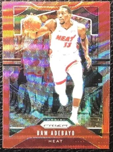 2019-20 Panini Prizm Basketball Red Wave BAM ADEBAYO Card #144 Heat - Picture 1 of 1