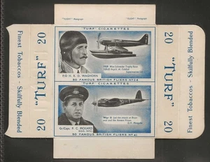 CARRERAS-UNCUT DOUBLE TURF SLIDE-FAMOUS BRITISH FLIERS 1956-#15#34- QUALITY CARD - Picture 1 of 2
