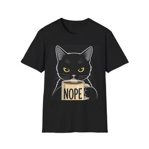 Cat Graphic Tee, NOPE T-Shirt, Unisex Cat Lover Shirt, Gift for Pet Owners - Picture 1 of 69