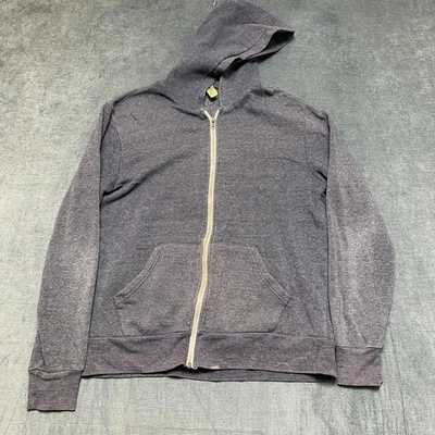 Chaqueta Alternative Earth Hombre Grande Gris Jaspeado Rocoso Eco Polar Cremallera Completa Con Capucha Foto 1 de 4