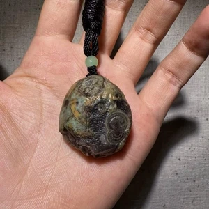 🌟🔥🚀Rare China Inner Mongolia Gobi Eye Rough Agate Specimen Pendant - Imagen 1 de 10