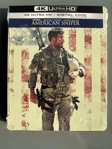 AMERICAN SNIPER - US IMPORT 4K UHD BLURAY STEELBOOK ** NEW & SEALED! ** - Picture 1 of 2