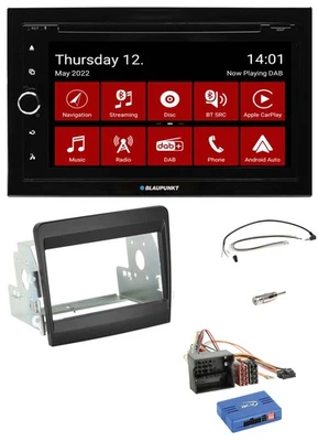 Blaupunkt Lenkrad DVD Bluetooth DAB 2DIN USB Autoradio für Porsche Boxster 2012- - Bild 1 von 4