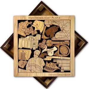 Anesthesiologist Wood Puzzle | Personalizable Gift - Picture 1 of 7