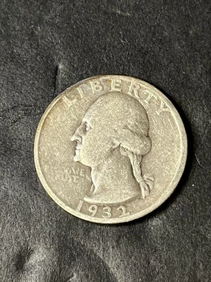 1932 s washington quarter Vg + Details  - Image 1 of 2