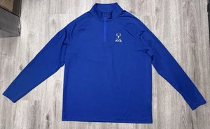 Under Armour Golf 1/4 Zip Tobacco Road Embroidered Blue Long Sleeve Loose Gr. XL - Bild 1 von 10