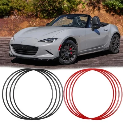 4PCS Car Wheel Hub Rim Edge Protector Guard Tire Cover Decor For Mazda MX5 Miata - Image 1 of 4