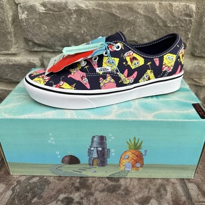 Mujer 7.5 - Vans Comfycush Bob Esponja Alohabob Azul Marino Zapatos Informales VN0A3WM7YZ1 Foto 1 de 4